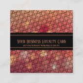 Carte De Rendez-vous Black Orange Bokeh Générique Business Loyalty Punc (Devant)