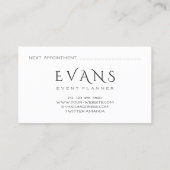 Carte De Rendez-vous Blogueur Wedding planner de l'événement Black Gold (Dos)