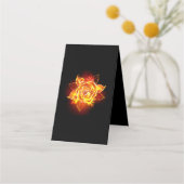 Carte De Rendez-vous Blooming Fire Rose (Devant)