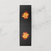 Carte De Rendez-vous Blooming Fire Rose (Extérieur déplié)