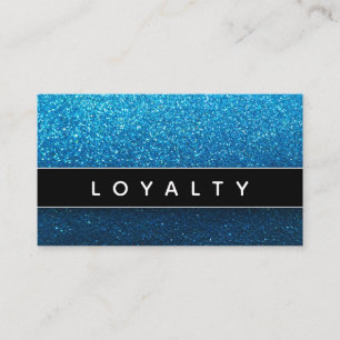 Carte De Rendez-vous Blue Black Ombre Parties scintillant MUA Nail Salo