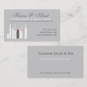 Carte De Rendez-vous Blush, Red Lipstick, Cosmetics MakeUP Artiste (Devant / Derrière)