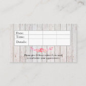 Carte De Rendez-vous Boho à l'air simple rouillé roses (Dos)