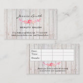 Carte De Rendez-vous Boho à l'air simple rouillé roses (Devant / Derrière)