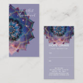 Carte De Rendez-vous Boho Nebula Bloom | Conception de Mandala (Devant / Derrière)
