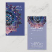 Carte De Rendez-vous Boho Nebula Bloom | Conception de Mandala (Devant / Derrière)