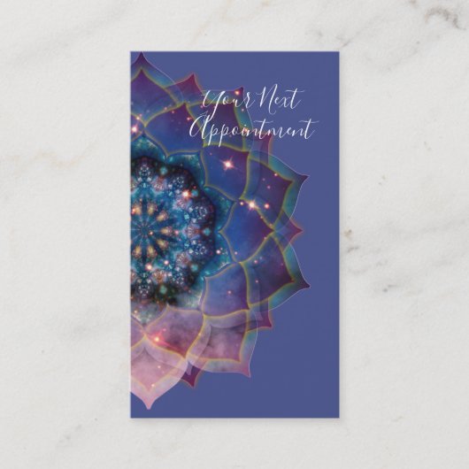 Carte De Rendez-vous Boho Nebula Bloom | Conception de Mandala (Devant)