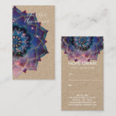 Carte De Rendez-vous Boho Nebula Bloom | Conception de Mandala (Devant / Derrière)