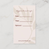 Carte De Rendez-vous Boho Terracotta Earthy Yoga Instructor (Dos)