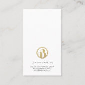 Carte De Rendez-vous Bouclier du pilier d'or | Marbre noir | Banques (Dos)