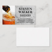 Carte De Rendez-vous Bouteille de bière pour (Devant / Derrière)