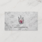 Carte De Rendez-vous Bouteille de vin rouge pour (Devant)