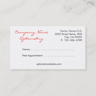 Carte De Rendez-vous Boutique Eye