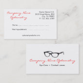 Carte De Rendez-vous Boutique Eye (Devant / Derrière)
