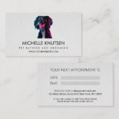 Carte de rendez-vous branchée pour animaux de comp (Devant / Derrière)