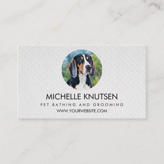 Carte de rendez-vous branchée pour animaux de comp (Devant)