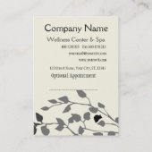 Carte De Rendez-vous Branches Centre de bien-être et Spa (Dos)