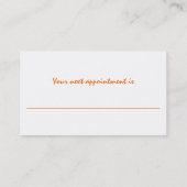 Carte De Rendez-vous Brossant Ses Cheveux (Dos)