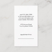 Carte De Rendez-vous Brosses de maquillage et fondation | Lashes oculai (Dos)