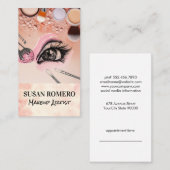 Carte De Rendez-vous Brosses de maquillage et fondation | Lashes oculai (Devant / Derrière)