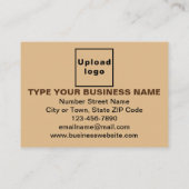 Carte de rendez-vous Brown Business Light (Dos)