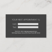 Carte de rendez-vous Brown moderne (Dos)