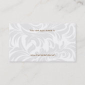 Carte De Rendez-vous Brun dentaire 2 de logo de dent de diamant de (Dos)