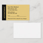 Carte De Rendez-vous Budget Bulk Office Appointment Reminder Cards (Devant / Derrière)