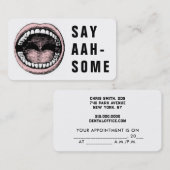 Carte De Rendez-vous Bureau des dentistes Nomination dentaire (Devant / Derrière)