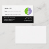 Carte De Rendez-vous Bureau du chiropraticien Rappel des nominations Mé (Devant / Derrière)