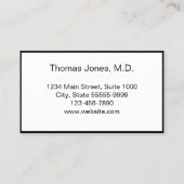 Carte De Rendez-vous Bureau du médecin professionnel Votre prochain (Dos)