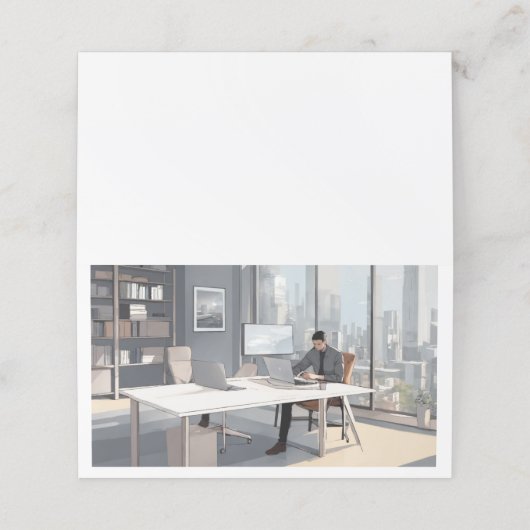 Carte De Rendez-vous Bureau et école > (Extérieur déplié)