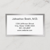 Carte De Rendez-vous Bureau professionnel des médecins noirs blancs et  (Dos)