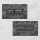 Carte De Rendez-vous Cadre classique gris | Arrière - plan de texture n (Devant / Derrière)