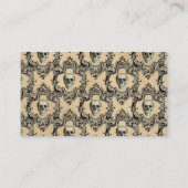 Carte De Rendez-vous Cadre victorien Skulets Goth Skeleton Gothique (Dos)