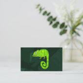 Carte De Rendez-vous Caméléon vert mignon (Debout devant)