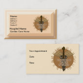 Carte De Rendez-vous Cardiac care Nurse custom (Devant / Derrière)