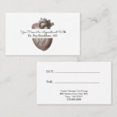 Carte De Rendez-vous Cardiologue (Devant / Derrière)