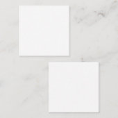 Carte de rendez-vous Carré Blanc (Devant / Derrière)