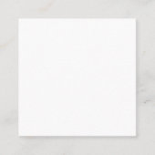 Carte de rendez-vous Carré Blanc (Devant)