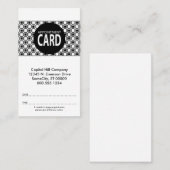 carte de rendez-vous carrés (Devant / Derrière)