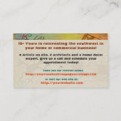 Carte De Rendez-vous Cave Dwelling Native American TRADE ARTIST TEMP (Dos)