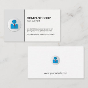 Carte De Rendez-vous Centre d'appels Logo du casque Business Man