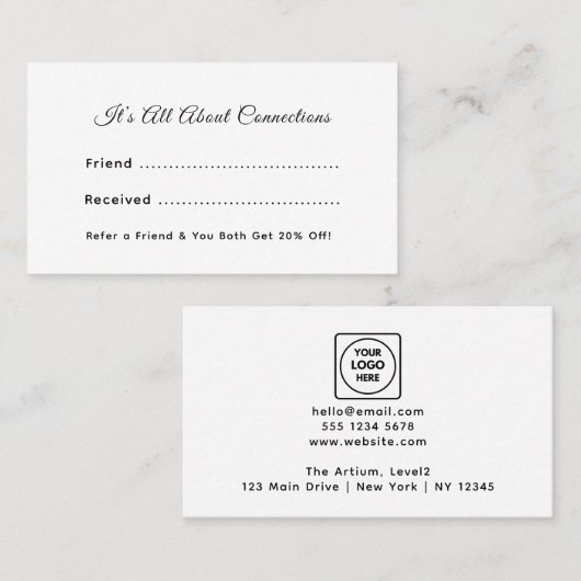 Carte De Rendez-vous C'est ce que vous savez | Conception de référence  (Devant / Derrière)