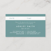 Carte De Rendez-vous Champ Fleur sauvage élégant (Dos)