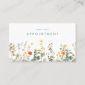 Carte De Rendez-vous Champ Fleur sauvage élégant (Devant)