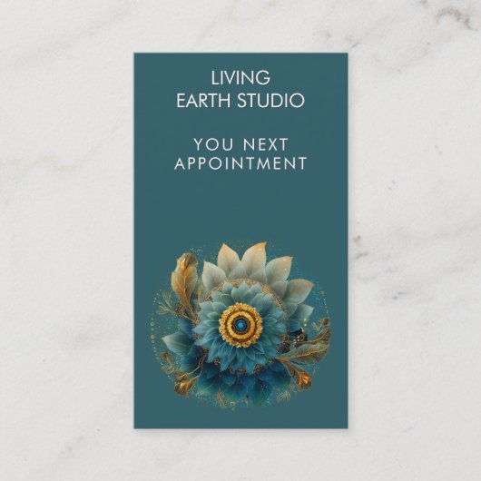 Carte De Rendez-vous Champ vivant | Mandala (Devant)