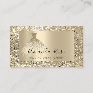 Carte De Rendez-vous Champagne Gold Mariage Event Planner Mode VIP