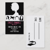 Carte De Rendez-vous Cheveux (Devant / Derrière)