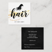 Carte De Rendez-vous Cheveux (Devant / Derrière)